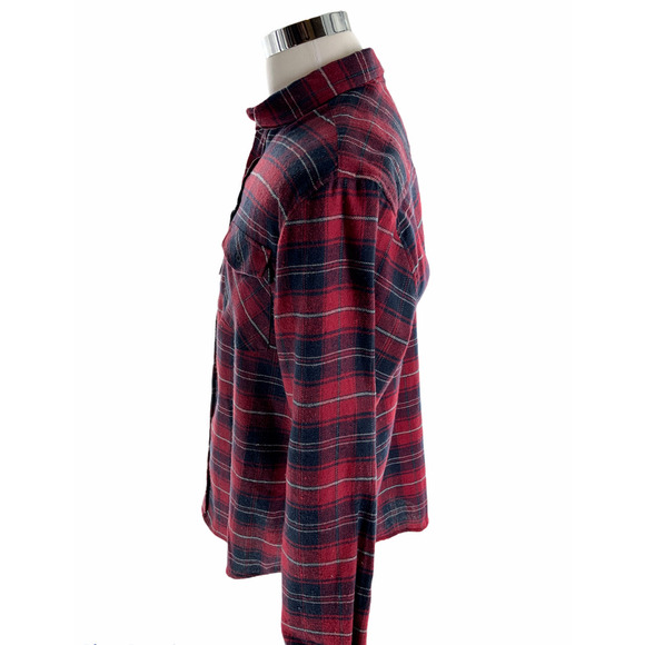 Molokai Surf Co Buffalo Plaid Shirt Men L Long Sleeve Chest Pocket Button Up NWT - Picture 2 of 6